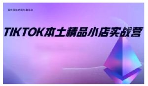 TikTok本土精品小店出海实战营，从入门到高阶，不止0-1!-精品虚拟资源库