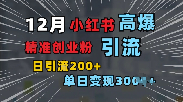 小红书一张图片“引爆”创业粉，单日+200+精准创业粉 可筛选付费意识创业粉【揭秘】-精品虚拟资源库