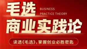 毛选商业实践论,读透《毛选》掌握创业必胜密匙-精品虚拟资源库