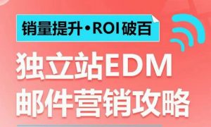 销量提升•ROI破百 独立站EDM邮件营销攻略,如何通过邮件营销每年获得100万美金销售额!-精品虚拟资源库