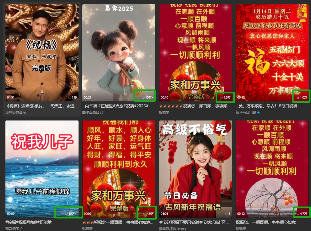 银发经济新年风口，儿女祝福视频爆火，一条作品上万播放，一定要抓住-精品虚拟资源库