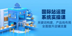 国际站运营系统实操课:关键词构建,产品线布局,全面提升店铺流量-精品虚拟资源库