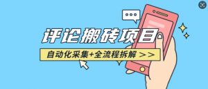 悟空采集评论搬砖_评论搬砖+自动采集【完整攻略】-精品虚拟资源库