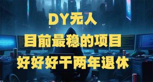 DY无人,目前最稳的项目,矩阵放大边旅游边赚钱,好好好干两年退休-精品虚拟资源库