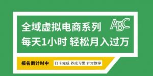 全域虚拟电商变现系列，通过平台出售虚拟电商产品从而获利-精品虚拟资源库