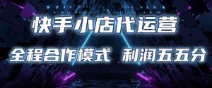 快手小店代运营 限时托管计划 合作模式 利润五五分成【揭秘】-精品虚拟资源库
