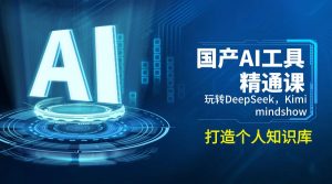 国产AI工具精通课，玩转DeepSeek，Kimi，mindshow，打造个人知识库-精品虚拟资源库