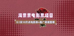 电影票无门槛券推广_0.1亓买10亓无门槛+渠道入口(v1.0版教程)-精品虚拟资源库