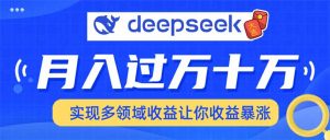 用DeepSeek席卷各大平台，快速上手实现多领域，让你收入猛增-精品虚拟资源库