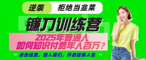 镰刀训练营超级IP合伙人,25年普通人如何通过“知识付费”实现逆袭-精品虚拟资源库