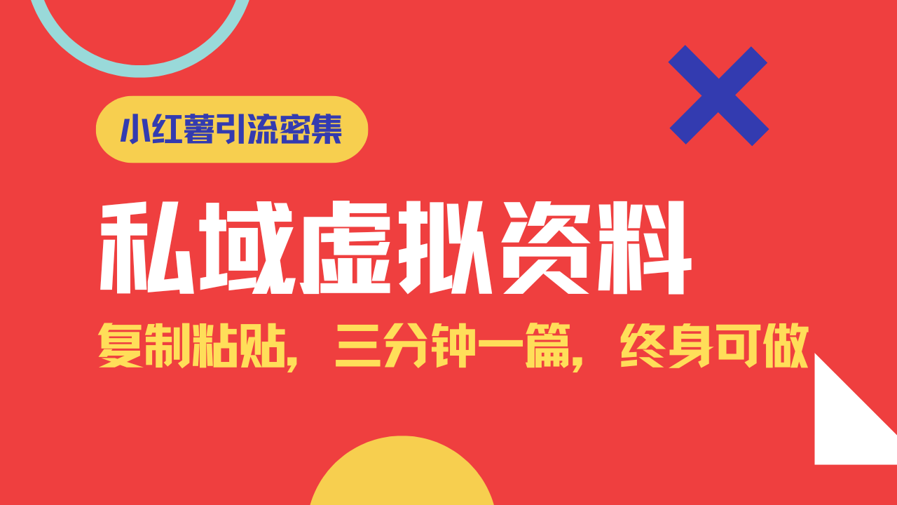 小红书引流私域旅游虚拟资料玩法，复制粘贴，三分钟一篇图文，日入1000…-精品虚拟资源库