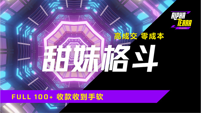 高成交零成本，售卖甜美格斗课程，谁发谁火，加爆微信，日入1000+收款…-精品虚拟资源库