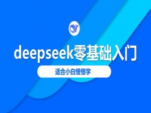 deepseek零基础入门-deepseek教程2025,适合小白慢慢学-精品虚拟资源库