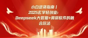 小白逆袭指南，2025玄学轻创业：Deepseek大数据+周易算法的融合玩法-精品虚拟资源库