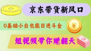 最新京东短视频带货代运营秘籍，轻松躺挣【揭秘】-精品虚拟资源库