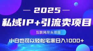 私域IP+引流卖项目,小白也可以做到轻松宅家日入1000+-精品虚拟资源库