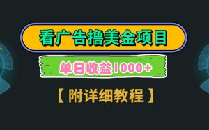 Google谷歌看广告撸美金，3分钟到账2.5美元，自撸拉新收益无上限，轻松日入1k+-精品虚拟资源库