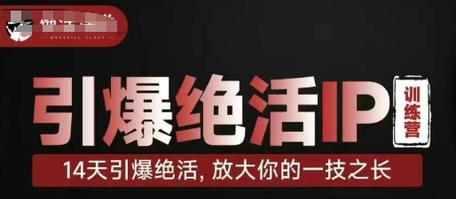 引爆绝活IP训练营，14天引爆绝活，放大你的一技之长-精品虚拟资源库