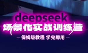 DeepSeek场景化实战训练营，保姆级教程，学完即用，手把手教你用DeepSeek提升效率-精品虚拟资源库
