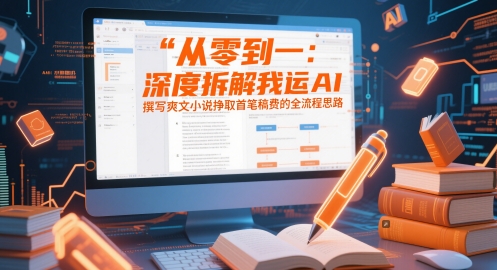 从零到一：深度拆解我运用AI撰写爽文小说挣取首笔稿费的全流程思路-精品虚拟资源库