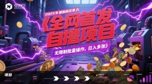 全网首发，2025年最新稳定暴力全自动自撸项目，无限制批量操作，日入多张【揭秘】-精品虚拟资源库