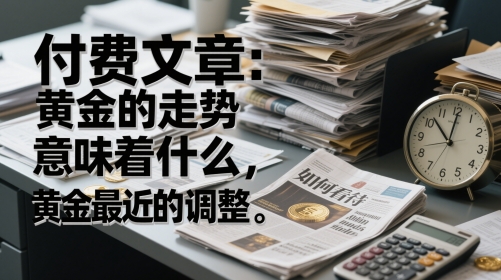 付费文章：黄金的走势意味着什么，如何看待黄金最近的调整-精品虚拟资源库