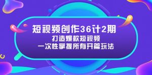 短视频创作36计2期：打造爆款短视频所需的各类开篇技巧，提升视频吸引力-精品虚拟资源库