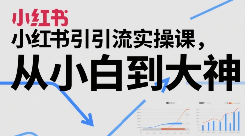 小红书引流实操课，从小白到大神-精品虚拟资源库