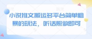 小说推文搬运多平台简单粗暴的玩法，听话照做即可-精品虚拟资源库