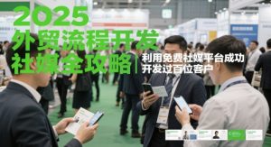 2025外贸流程开发社媒全攻略,利用免费社媒平台成功开发过百位客户-精品虚拟资源库