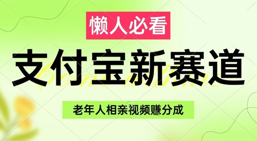 支付宝新赛道，利用老年人相亲视频，挣分成收益，轻松月入过W，操作简单-精品虚拟资源库