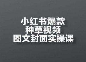 小红书爆款种草视频图文封面实操课,开店、选品、引流、变现全流程-精品虚拟资源库