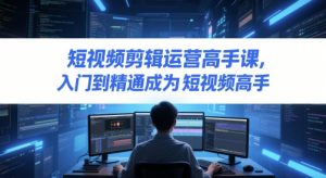 短视频剪辑运营高手课，入门到精通成为短视频高手-精品虚拟资源库