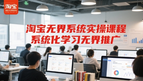 淘宝无界系统实操课程，系统化学习无界推广-精品虚拟资源库