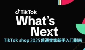 TikTok shop 2025普通卖家新手入门指南，助新手快速掌握从0到1的跨境电商运营逻辑-精品虚拟资源库