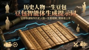 历史人物一生豆包智能体生成提示词，让你快速制作历史人物一生类视频，简单易上手-精品虚拟资源库