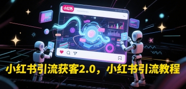 小红书引流获客2.0，小红书引流教程-精品虚拟资源库
