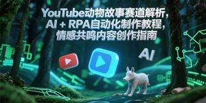 YouTube动物故事赛道解析,AI+RPA自动化制作教程,情感共鸣内容创作指南-精品虚拟资源库