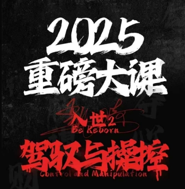 2025重磅大课，入世2，驾驭与控制-精品虚拟资源库