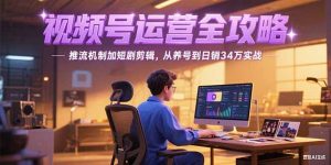 2025视频号运营全攻略，推流机制加短剧剪辑，从养号到日销34万实战-精品虚拟资源库