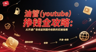 油管(youtube)挣钱全攻略：从开通广告收益到国内收款的实操指南-精品虚拟资源库