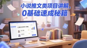 小说推文类项目讲解，0 基础速成秘籍-精品虚拟资源库