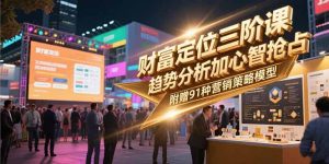 财富定位三阶课，趋势分析加心智抢占，附赠91种营销策略模型-精品虚拟资源库