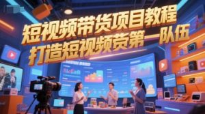 短视频带货项目教程，打造短视频带货第一队伍-精品虚拟资源库