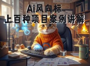Ai风向标-附100种项目案例玩法-0基础小白到大神ai视频商业应用教学-精品虚拟资源库