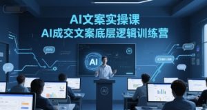 AI文案实操课，AI成交文案底层逻辑训练营-精品虚拟资源库