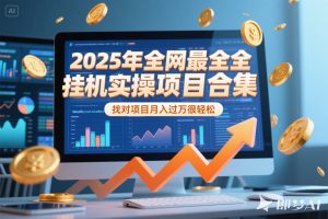2025年挂机实操项目实操演练，挂机类型，AI直播类型，轻资产创业类型...-精品虚拟资源库