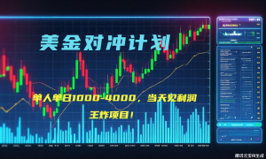 2025年最暴力项目“美金先登计划”最新最强对冲战法，每日实际收益1K-4K-精品虚拟资源库