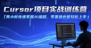 Cursor项目实战训练营，两小时快速掌握AI编程，零基础也能轻松上手-精品虚拟资源库