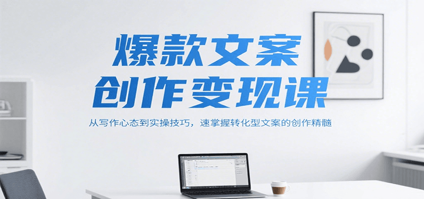 爆款文案创作变现课，从写作心态到实操技巧，速掌握转化型文案的创作精髓-精品虚拟资源库